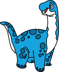 Dinosaur  lineal color icon