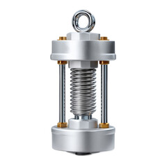High-Quality Metal Shock Absorber with Spring and Mounting Elements Ideal for Automotive and Mechanical Engineering Applications