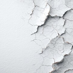 Cracked white paint surface
