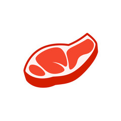 vector icon meat steak
