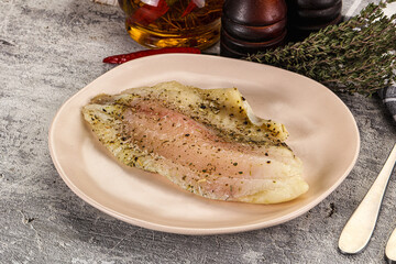 Baked tilapia fish with spices