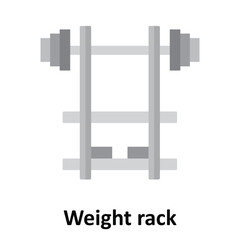 Weight rack Vector Icon which can easily modify or edit