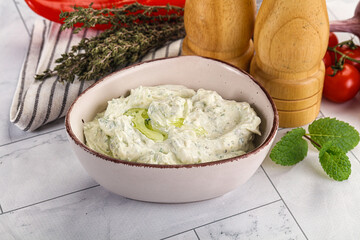 Greek feta dip with oil