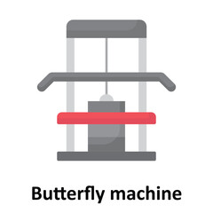 Butterfly machine Vector Icon which can easily modify or edit