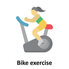 Bike exercise Vector Icon which can easily modify or edit