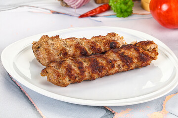 Beef kebab minced meat shashlik