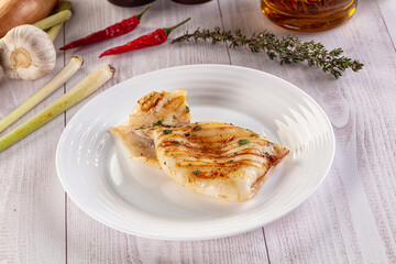Fresh grilled calamari with herbs
