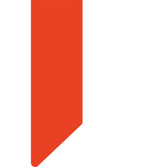 Simple, Solid, and Vibrant Red Geometric Shape