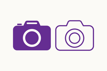Camera icon vector. photo camera sign and symbol. photography icon.