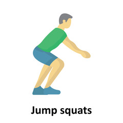 Jump squats vector Icon which can easily edit or modify