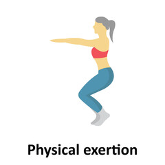 Physical exertion Vector Icon which can easily modify or edit