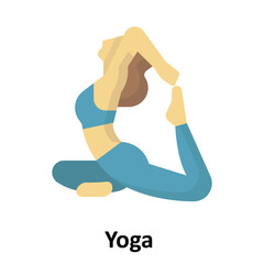 Yoga Vector Icon which can easily modify or edit