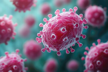 Microscopic View of Bacterial Cells Undergoing Division Process