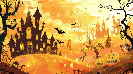 Free halloween background wallpaper page illustration