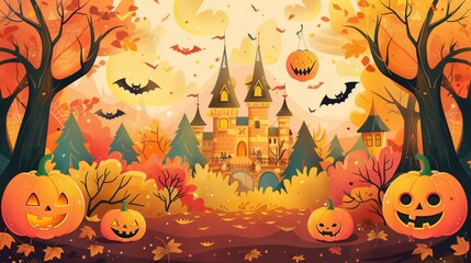 Free halloween background wallpaper page illustration