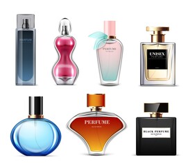 Realistic Luxury Perfume Bottle Original Set