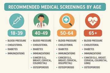 Recommended Medical Screenings by Age Group With Focus on Essential Health Checks for Different Life Stages
