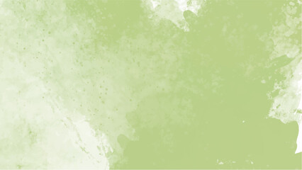 Green watercolor background with copyspace for your design. vector.