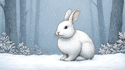 Winter Forest Rabbit