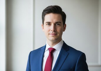 professional corporate headshot of a young businessman

