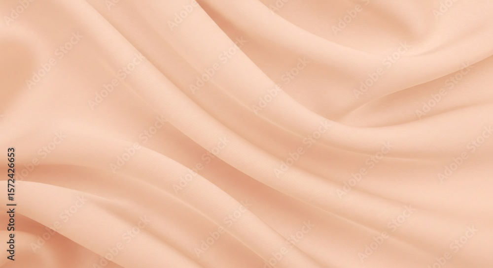 Aufkleber soft folds of peach colored fabric create a flowing elegant texture and design element