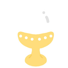 割れてるたまごのかわいい手書きイラスト