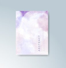 Cards with watercolor background. Design for your cover, date, postcard, banner, logo.