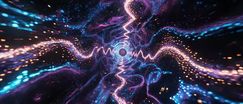 Abstract Multiverse Portal Energy Flow Through the Cosmos, a cosmic gateway of colors and light, sparking creativity and imagination.
