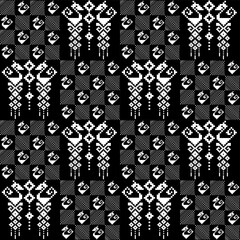 Geometric Ethnic Pattern Design Background or Wallpaper.