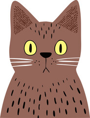  Cat, Vector, Set, Funny Cat,
Cute and funny, cat illustrations, Cat Illustration set Handmade, scribbles, doodle, illustrations,