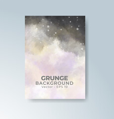 Cards with watercolor background. Design for your cover, date, postcard, banner, logo.