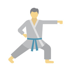 Martial art Vector Icon which can easily modify or edit