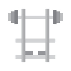 Weight rack Vector Icon which can easily modify or edit
