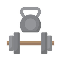 Gym equipment Vector Icon which can easily modify or edit