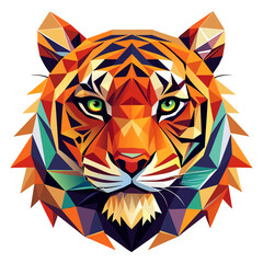  a tiger head, showcasing the wild nature of this feline predator with its striped fur and intense eyes, perfect for tattoo designs or animal-themed projects