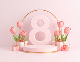pink tulips in vase