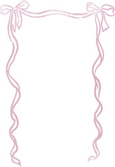 pink whimsical frame