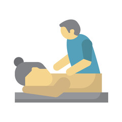 Massage Vector Icon which can easily modify or edit