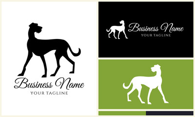 Dog Silhouette Logo Design Variations. (4)