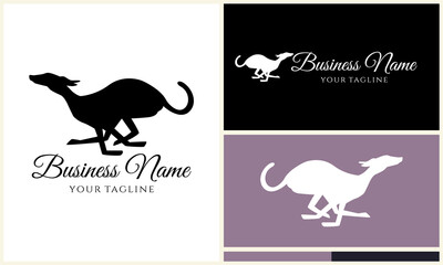Running Greyhound Logo Design.