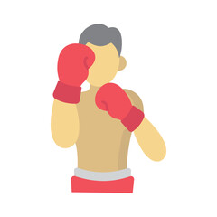 Boxer Vector Icon which can easily modify or edit