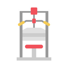 Lat pulldown Vector Icon which can easily modify or edit