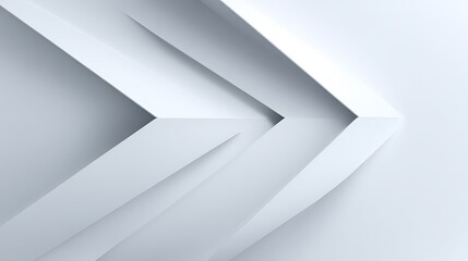 Abstract white geometric background for modern design and minimalist style presentations and digital art
