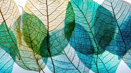 Abstract colorful leaves background texture pattern nature foliage botanical leaf vein design art