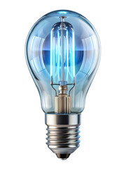 Glowing light bulb innovation energy idea