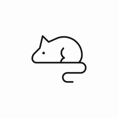 animal mouse icon sign vector