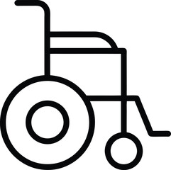 Wheelchair Outline: Access Icon

