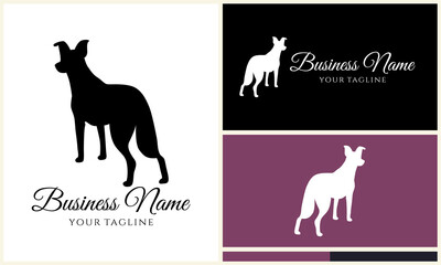 Obraz premium Dog Silhouette Logo Design Variations. (1)