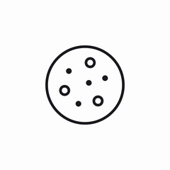 cookie snack icon sign vector