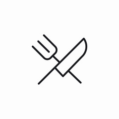 dining utensils icon sign vector